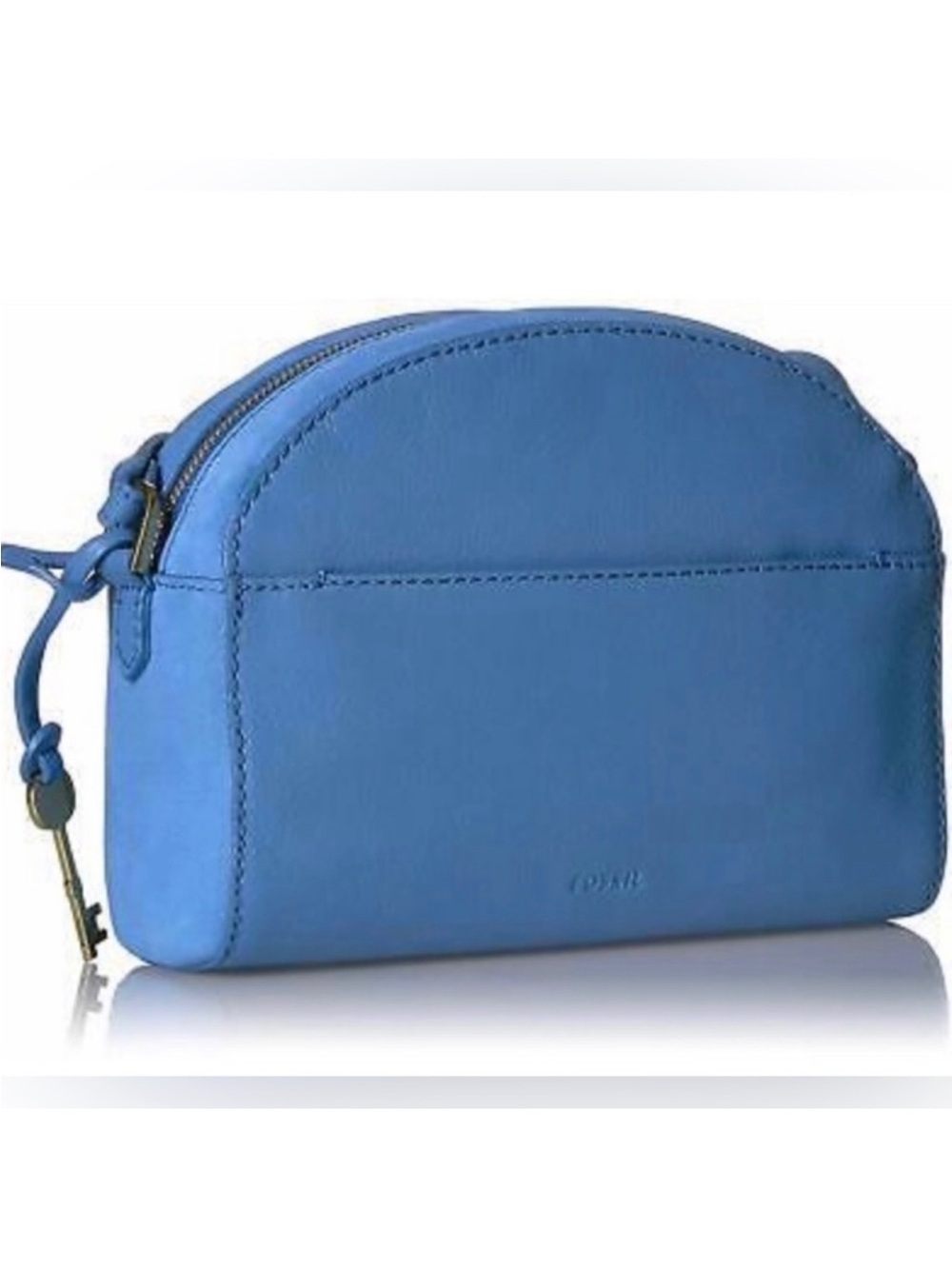 Fossil Chelsea Crystal Blue Leather Crossbody NWT